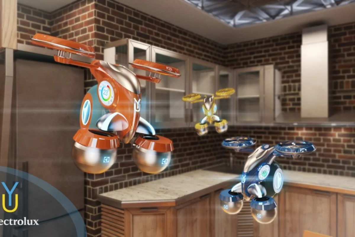The Yura concept proposes autonomous drink-flying robots