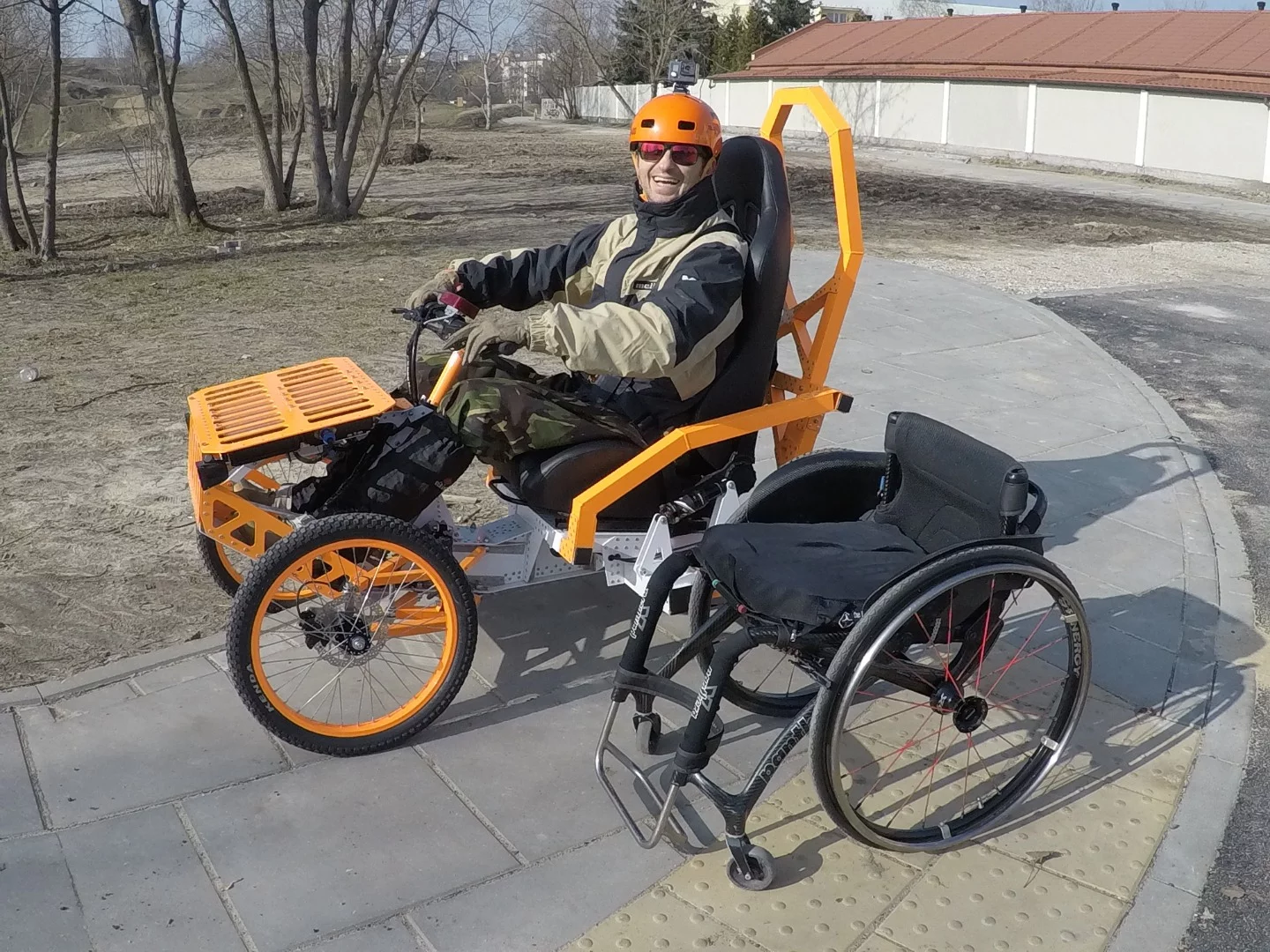 The EV4 Mountain Cart was developed with input from a disabled extreme athlete, and has been tested in snowy Polish mountains and on jump tracks