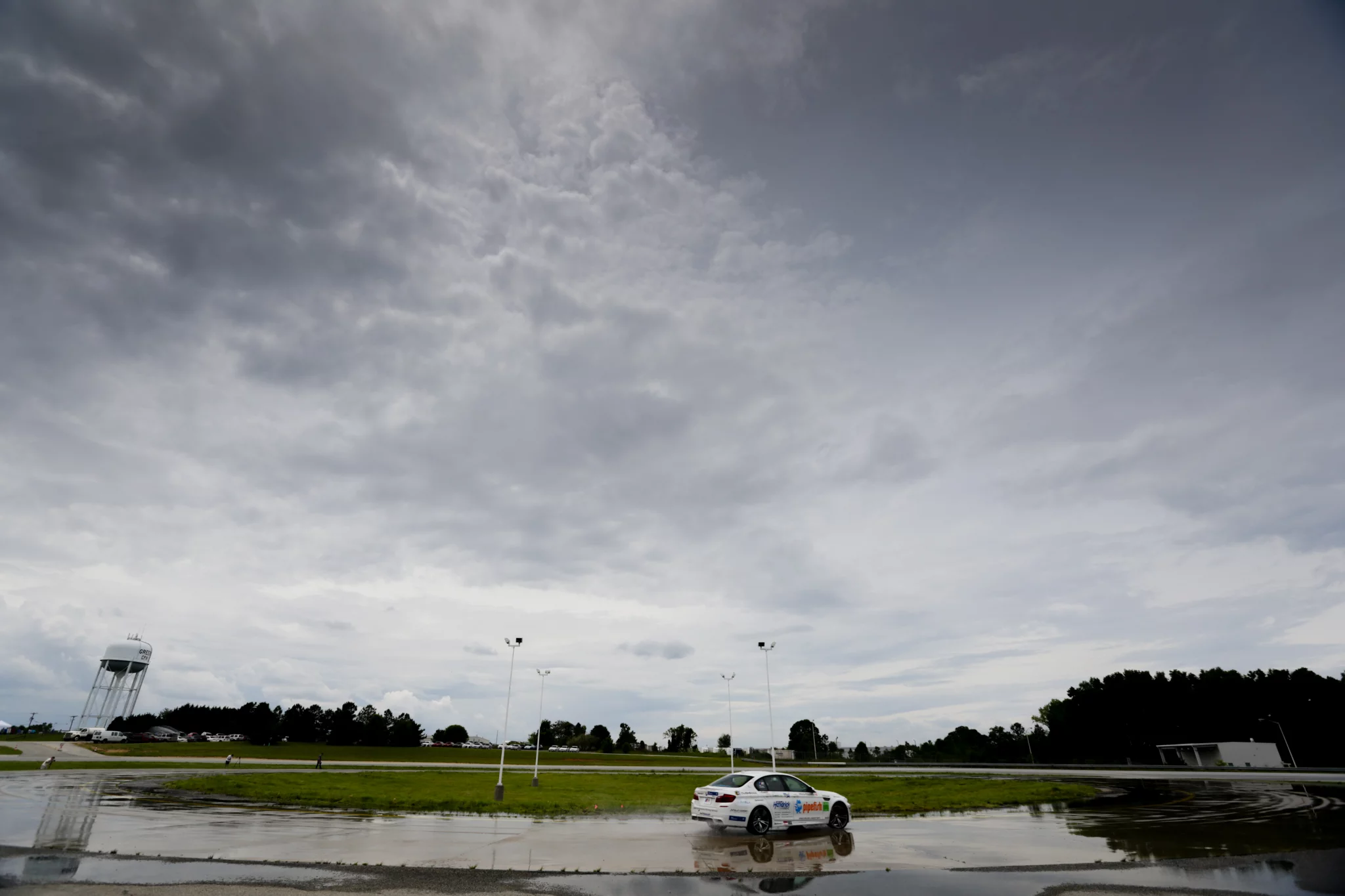 The drifting world record attempt was made at the BMW Performance Center near Greenville, South Carolina