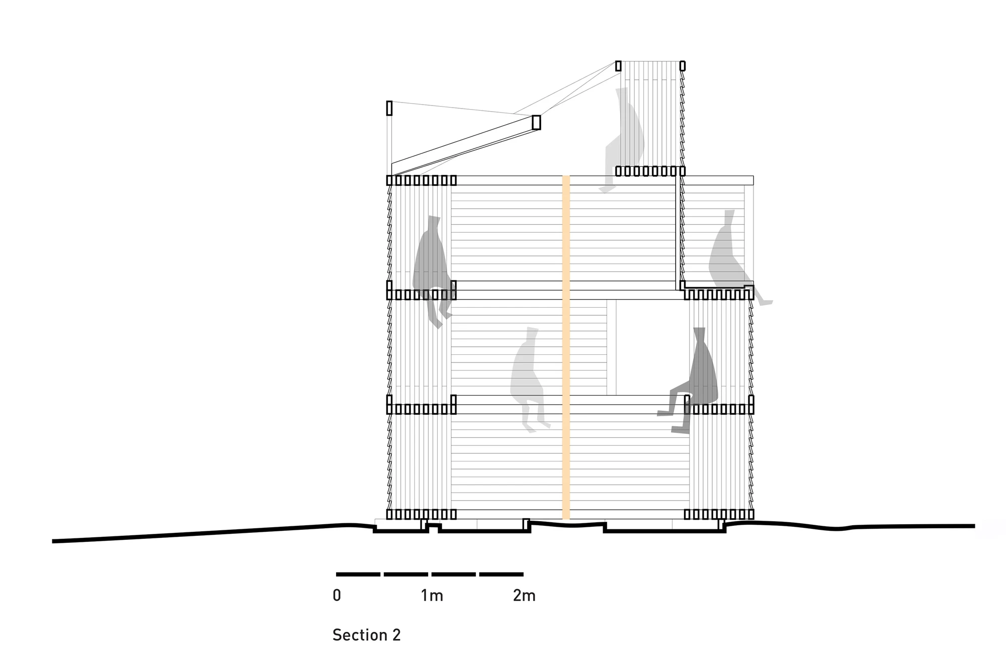 Architectural drawing of the Nomadic Shelter (Image: SALT Siida Workshop)