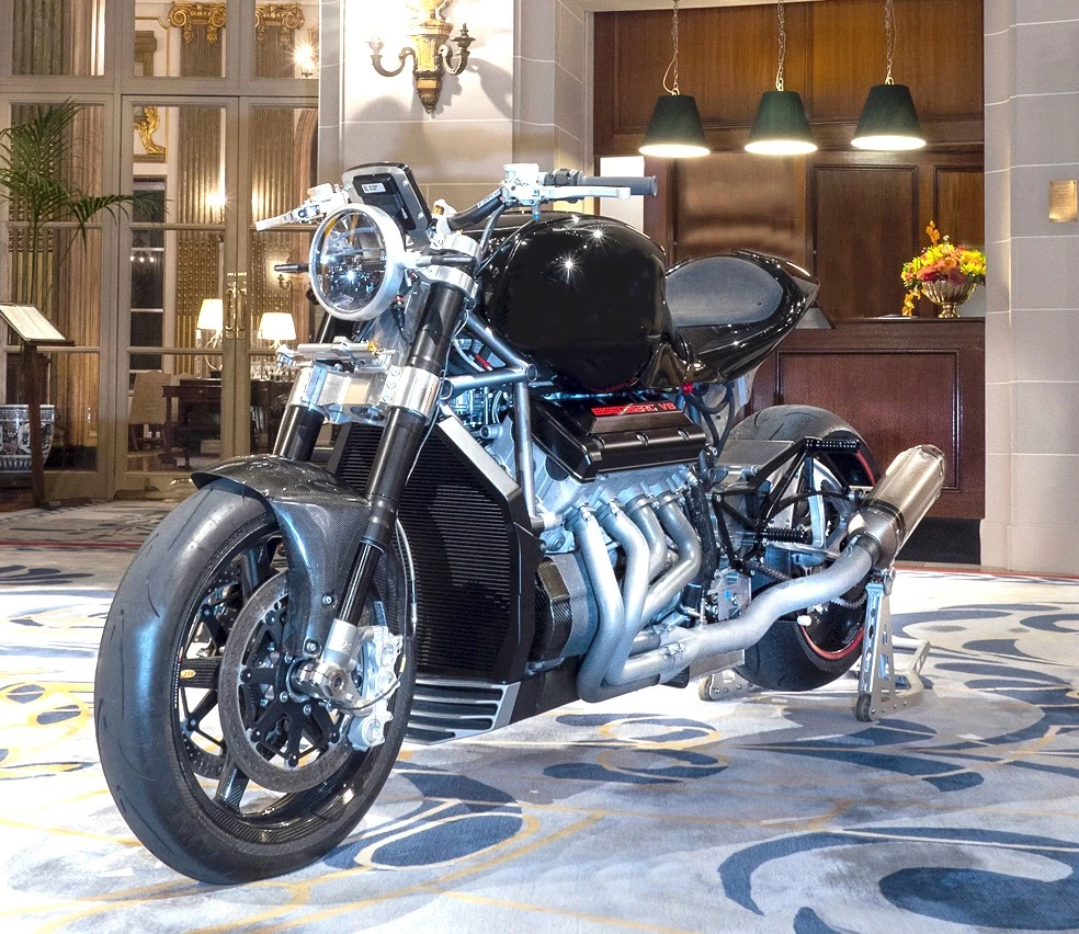 That 3-liter V8 engine is nice and compact, leading to a motorcycle that actually looks pretty nice