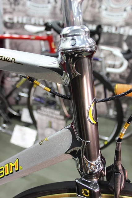 Stunning lug work on this Cherubim bike (Photo: Ben Coxworth/Gizmag.com)