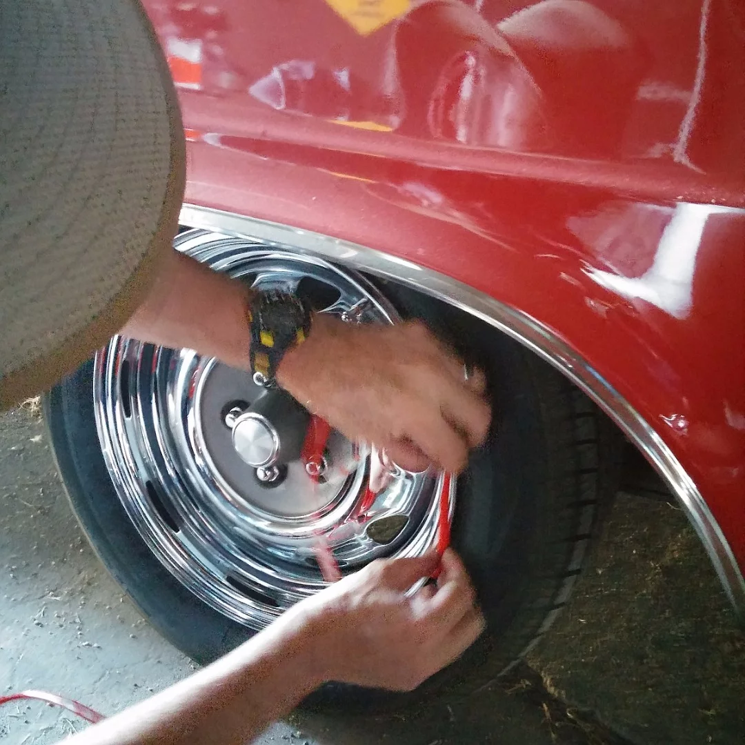 Installation of the RimBlades is easy, requiring nothing more than care as the self-sticking guards are placed
