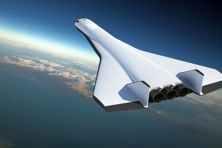 Artist's concept of the Radian One spaceplane