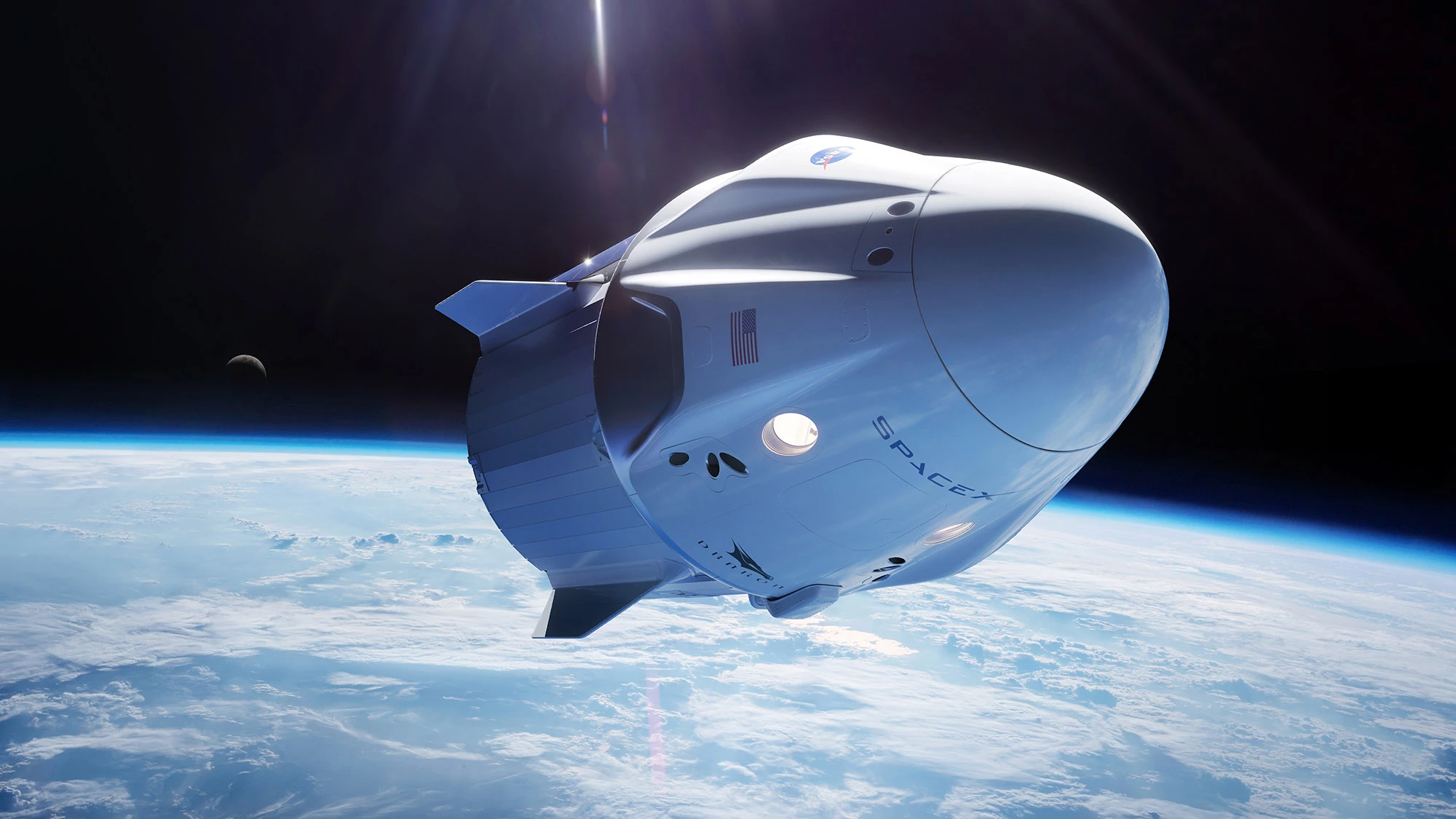Artist's concept of the Crew Capsule in orbit