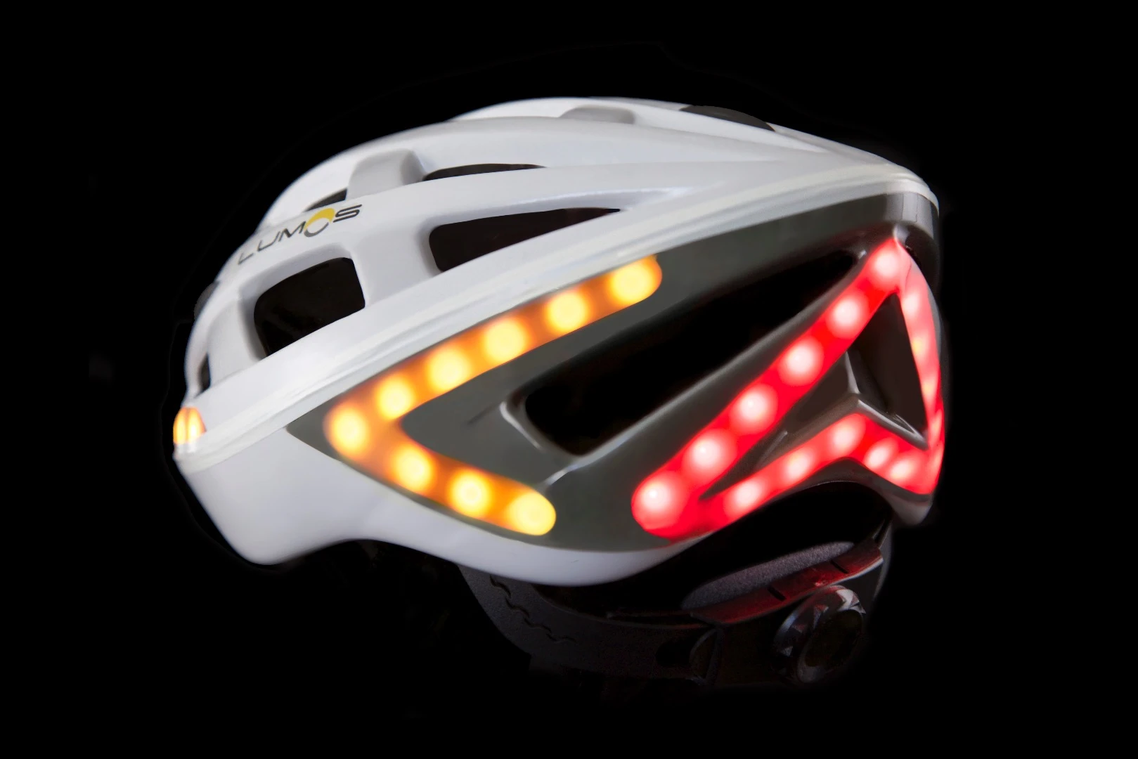 The Lumos bicycle helmet won the Transport category. Promoted as the world's first smart bicycle helmet with integrated light signals, Lumos features an accelerometer that detects when you're slowing down and automatically displays a brake light