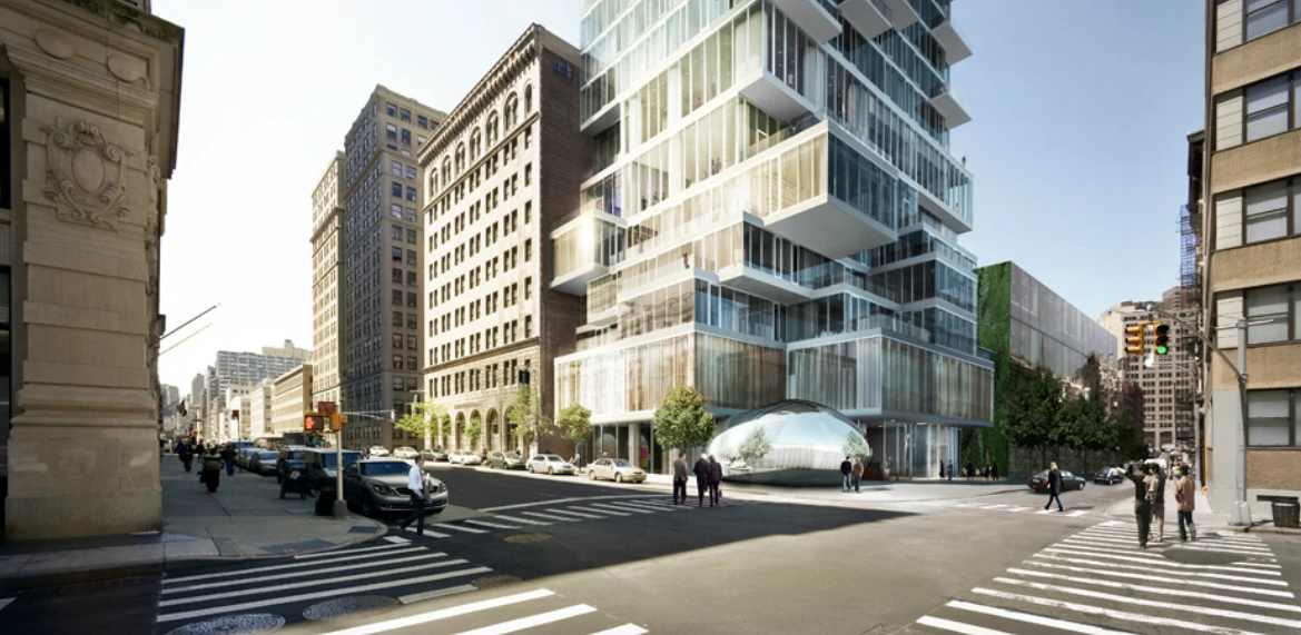 Ground level at 56 Leonard Street