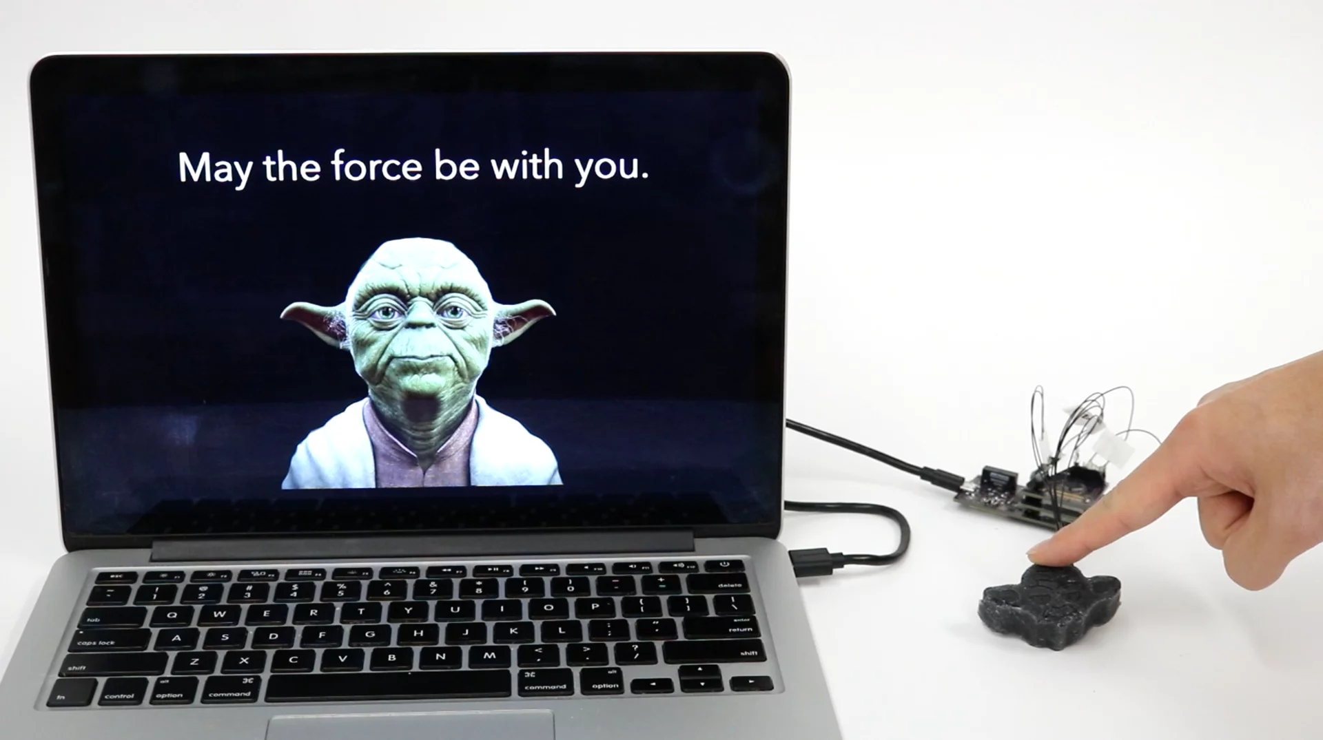 Electrick used to control a laptop