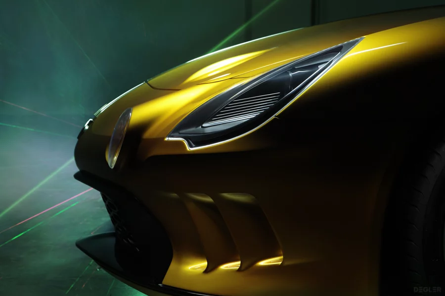 Although harking back to a car from the 1960's, the new Interlagos stands out as a beautiful modern car too
