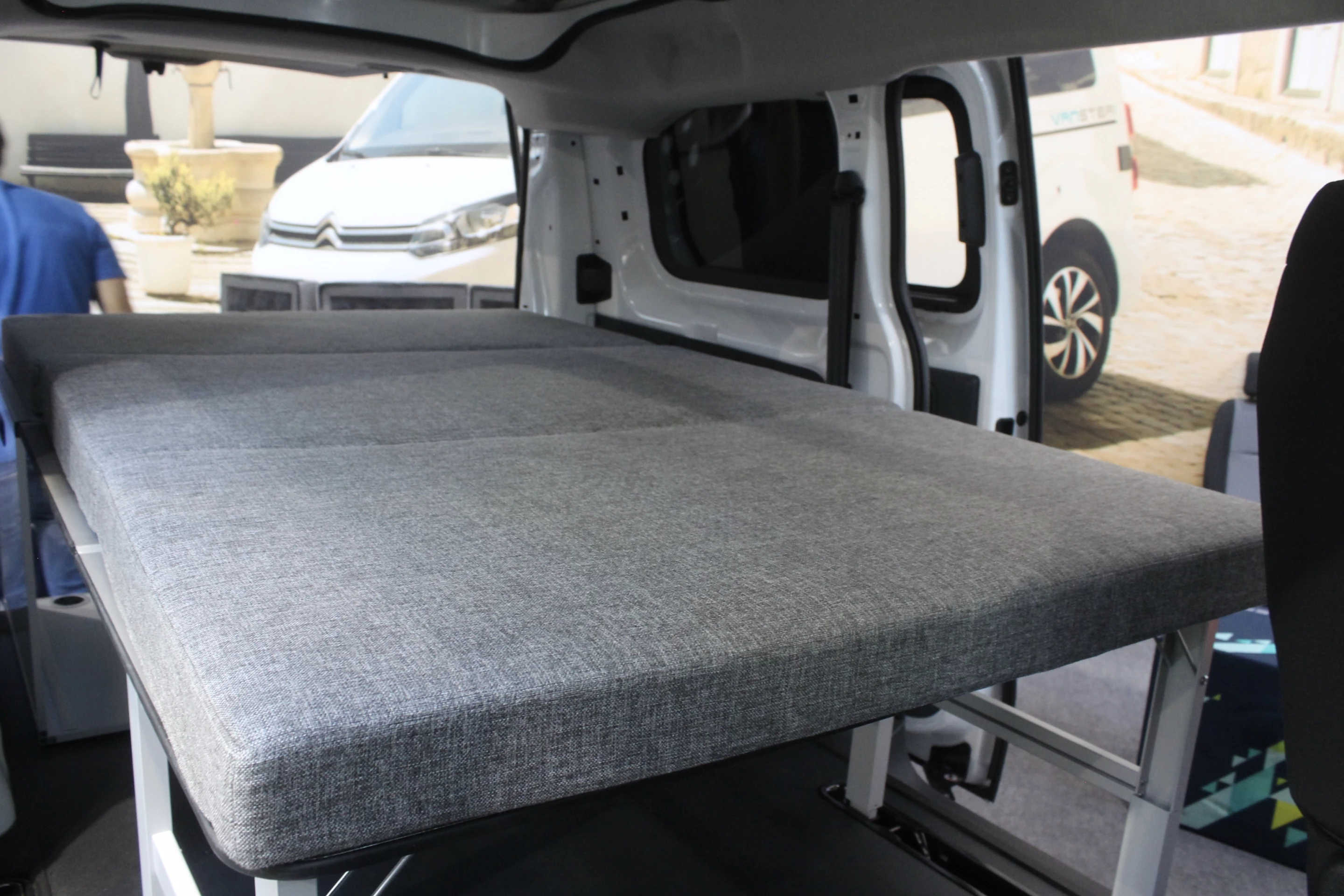 A look at the available folding bed all set up
