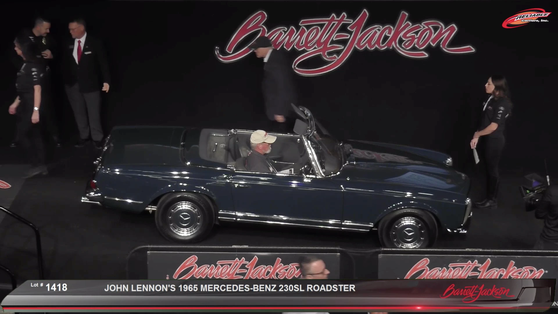 $187,500 | John Lennon's Mercedes-Benz 230SL Roadster | Auction Link: Barrett-Jackson