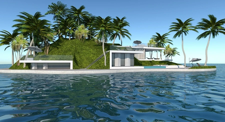 The islands are designed to be completely stable on the water and to last for over 100 years