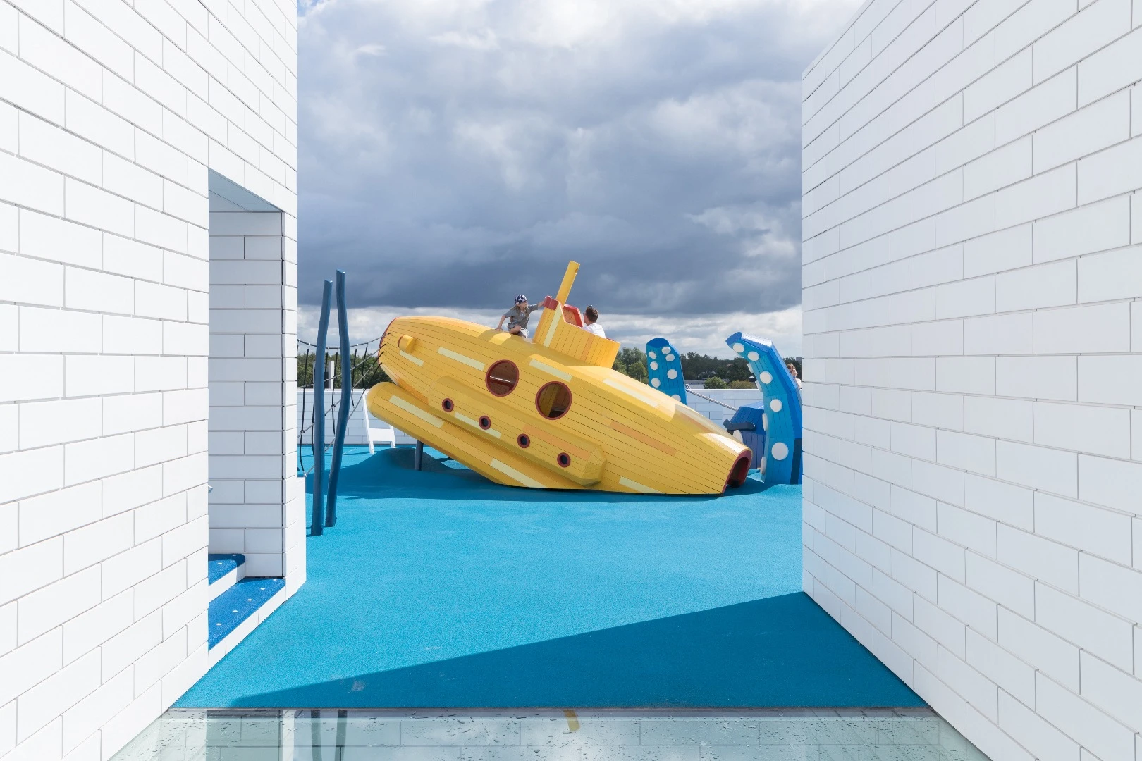 The Lego House's rooftop terraces offer choice views of the city