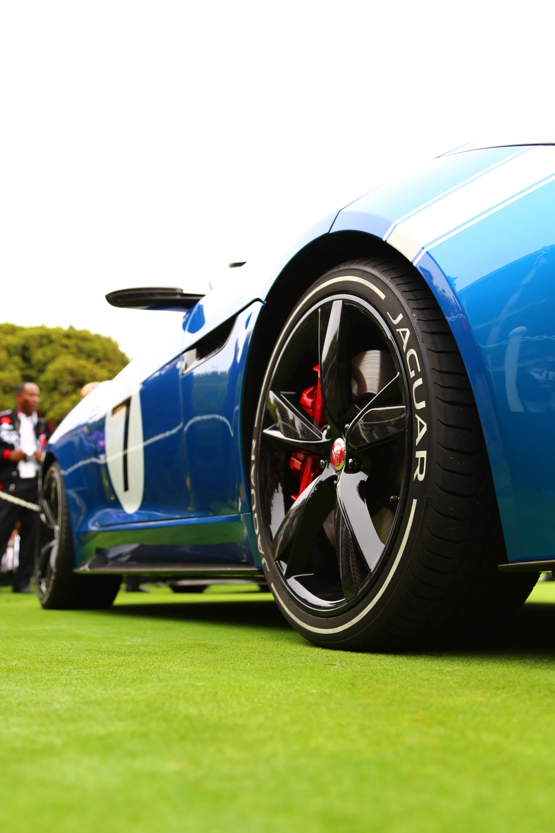 Project 7's blue paint scheme is inspired by the legendary D-Type Jaguars of the 1950s (Photo: Angus MacKenzie/Gizmag.com)