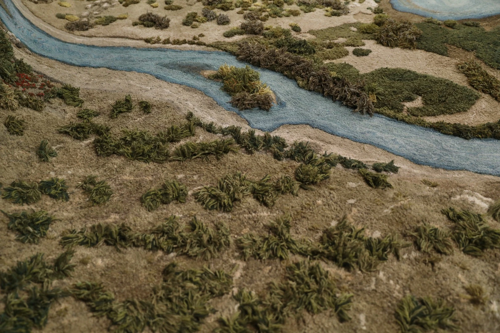 Installation view of Alexandra Kehayoglou, Santa Cruz River, 2017 at NGV Triennial at NGV Melbourne 2017