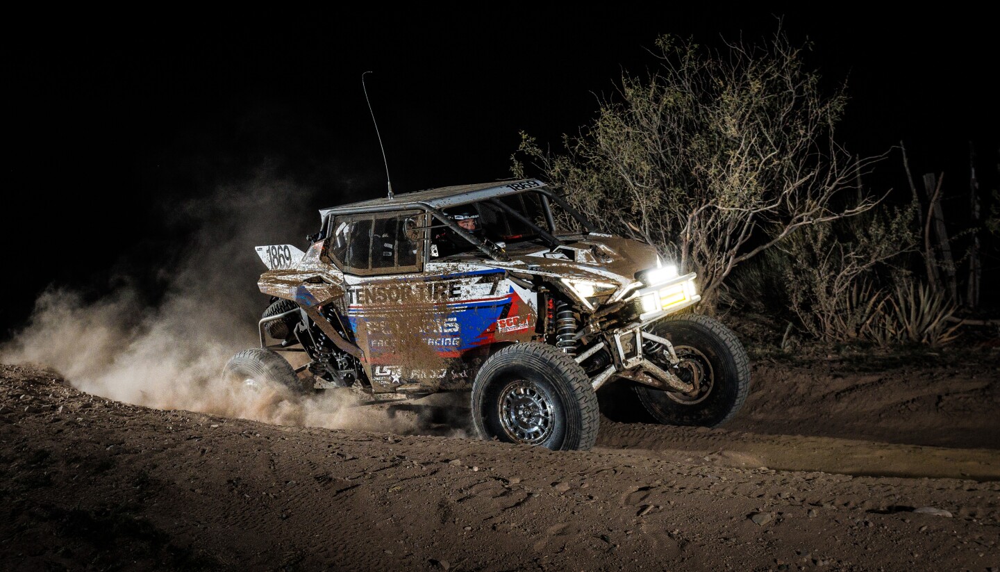 A rare shot of Eric Borgen on his extraordinary overnight drive