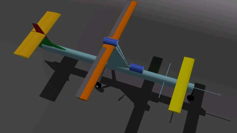 Virtual modelling of radio controlled blue foam model