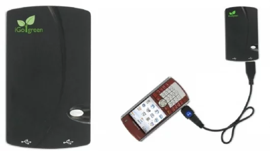 The iGo Charge Anywhere is a versatile wall charging unit with integrated battery