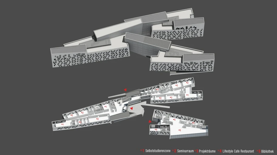 The Departmental building by Estudio Carme Pinós (Image: Campus WU/boanet)