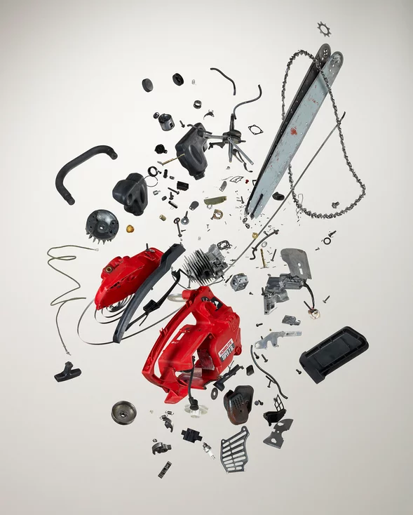 Exploding effect chainsaw (Photo: Todd McLellan/Thames & Hudson)