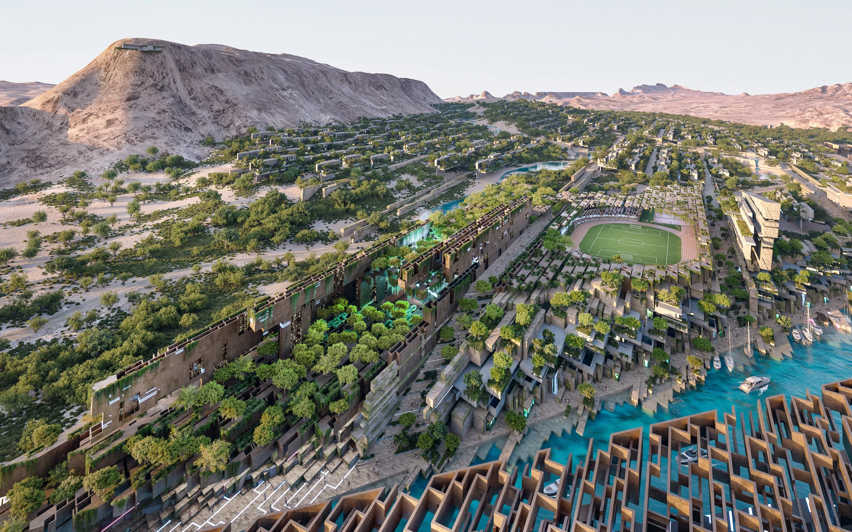 Jaumur will also include sporting areas and a boarding school