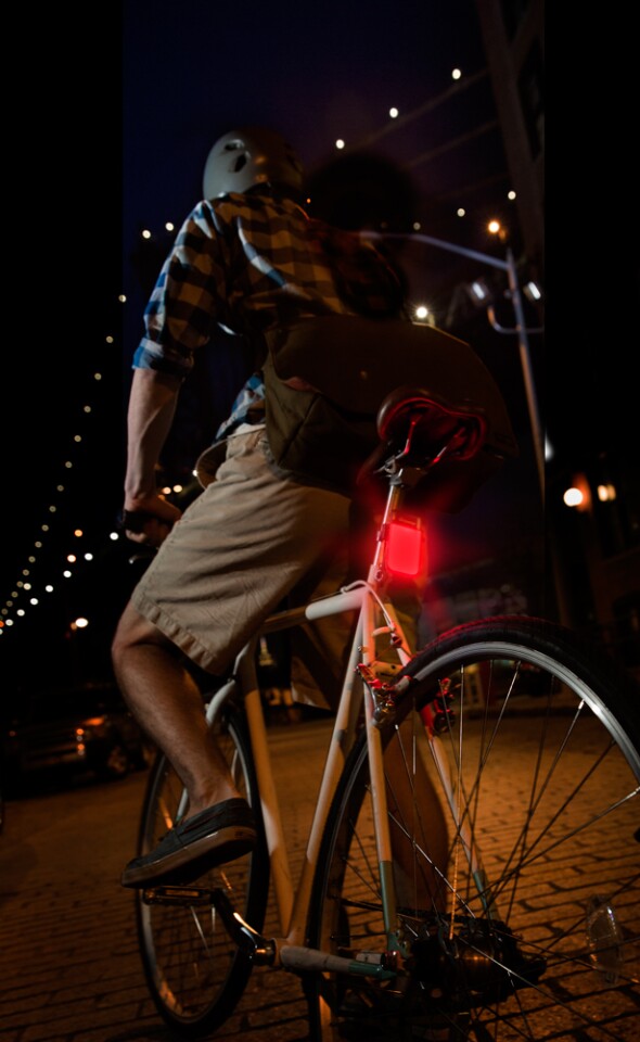 The PowerLight Mini becomes a bike light