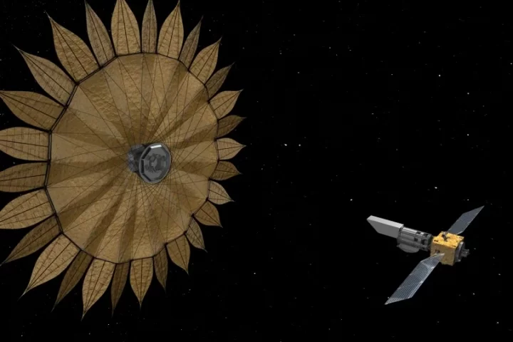 Starshade and its space telescope (Image: NASA)