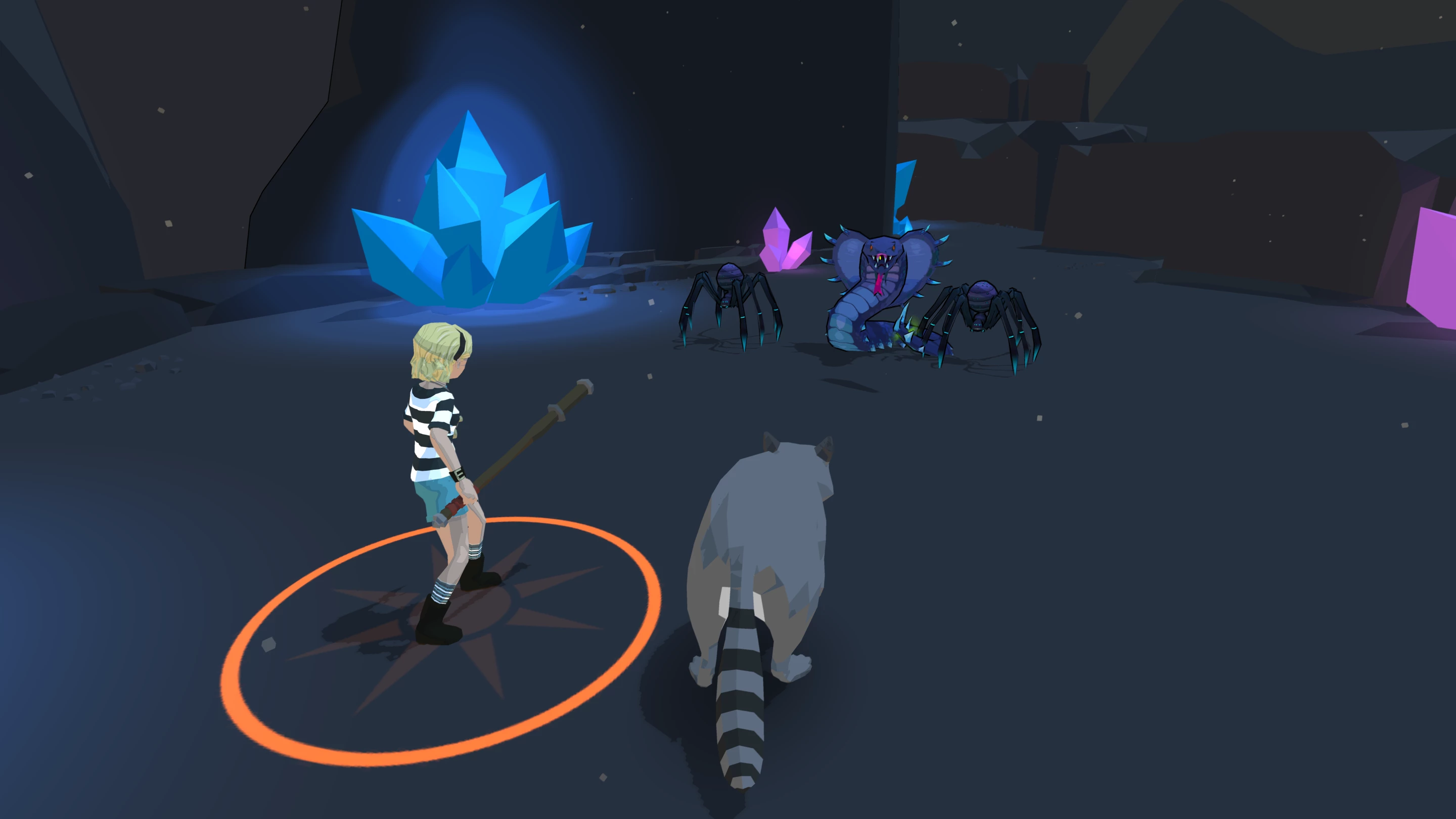 Still from the game, where the action is controlled using an onscreen or MIDI piano keyboard