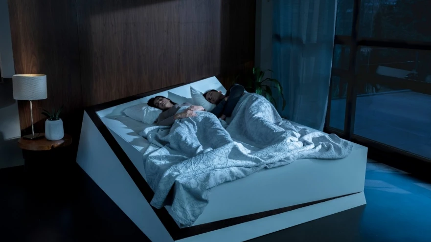 The Lane-Keeping Bed utilizes technologies derived from Ford's lane-keeping assist systems on automobiles