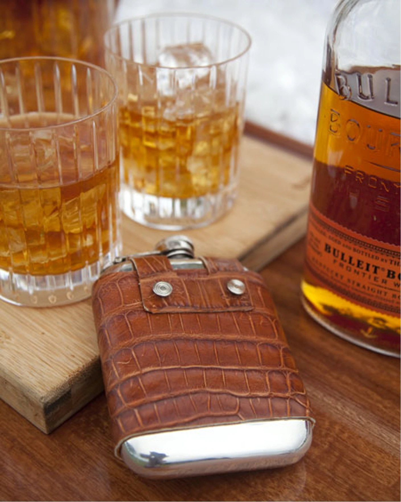 For US1,500, Neiman Marcus will throw in a hip flask in crocodile leather
