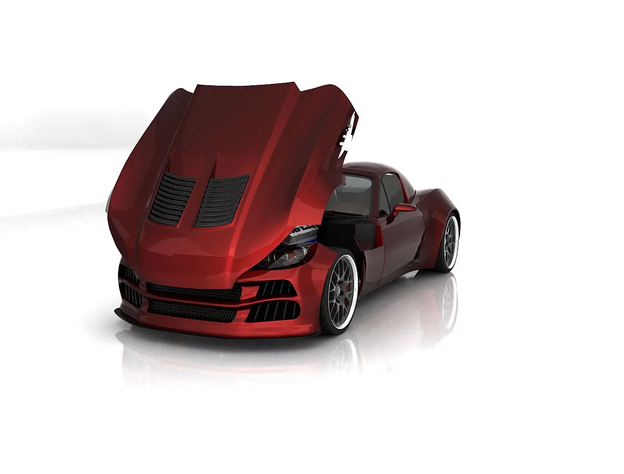 Bailey Blade XTR roadster with the hood popped (Photo: BXR Motors)