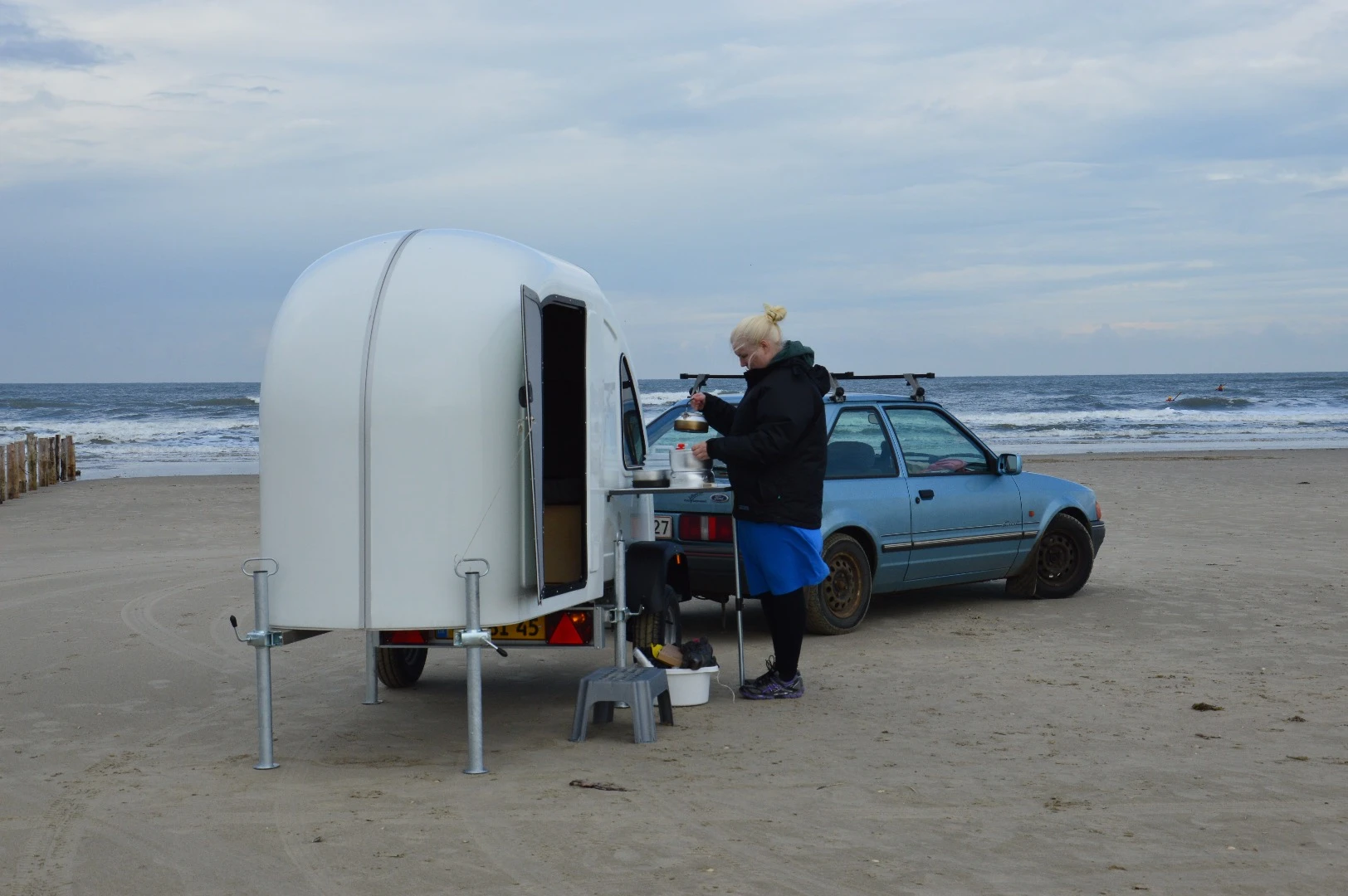Designer Mads Johansen told us that the idea is to go from stopping to camping within three minutes