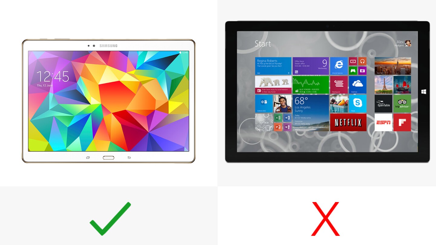 The Tab S' SideSync 3.0 lets you view and control a paired Galaxy S5 on the tablet's screen