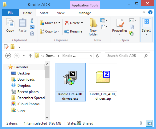 kindle fire adb drivers not properly installed