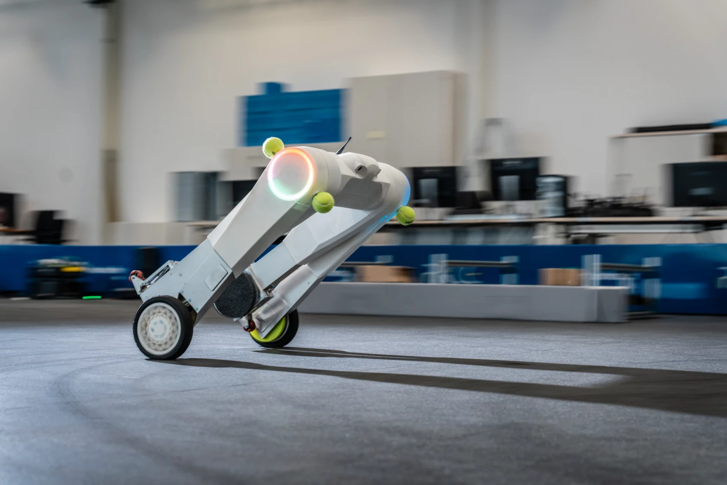 The evoBOT's powerful motors make it extremely quick and agile