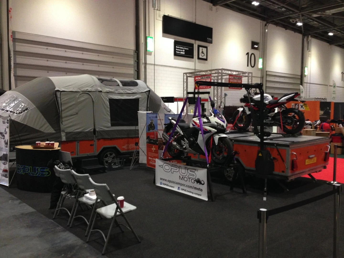 Opus Moto camping trailer