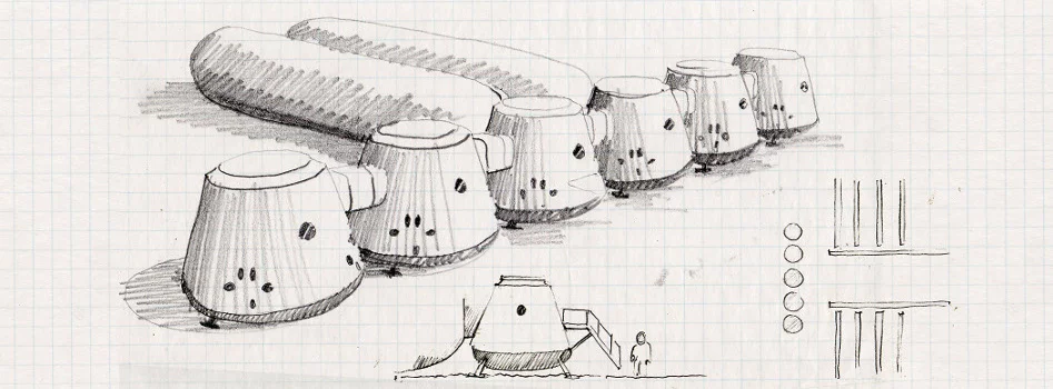 Sketch of the Mars One settlement (Image: Mars One)