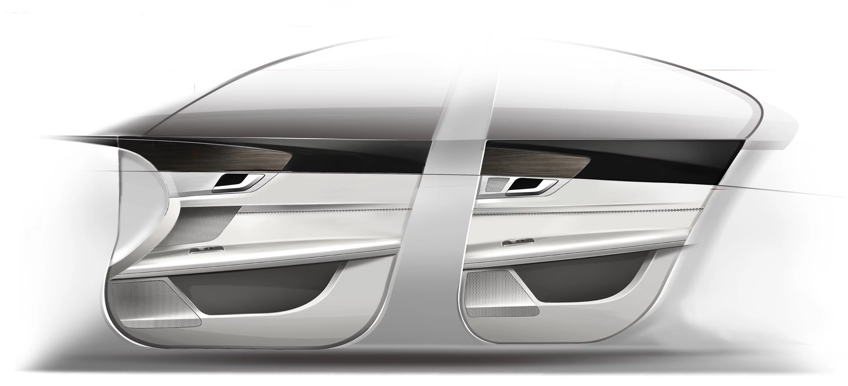 The 2016 Jaguar XF door design