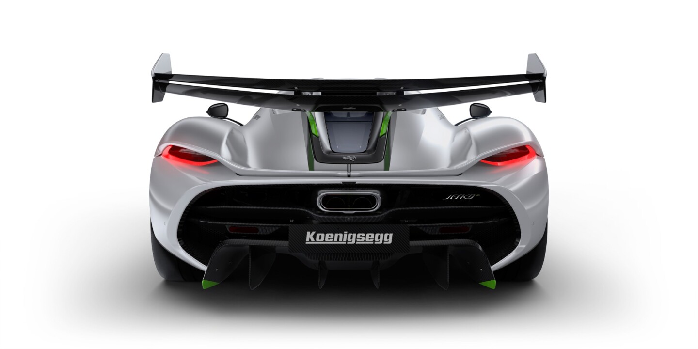 The Jesko from the rear