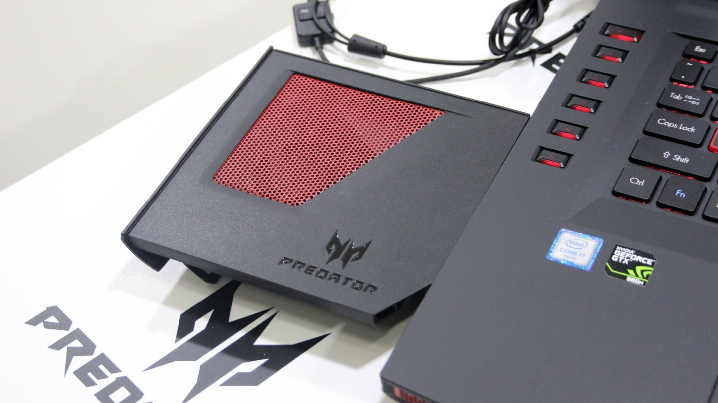 Acer's Predator 15 and Predator 17 gaming notebooks let users swap out the optical drive for a Cooler Master fan
