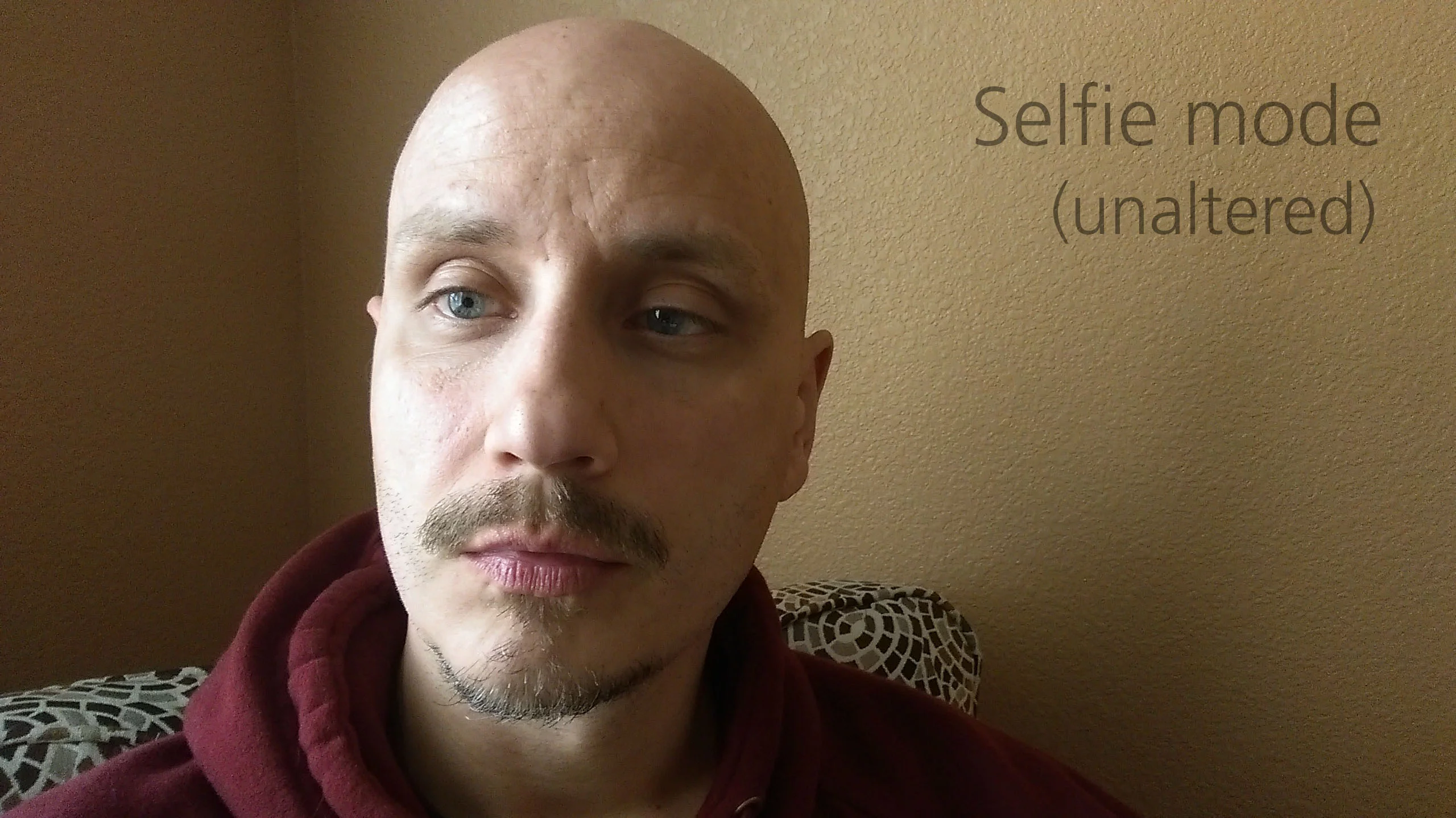 The One's 5 MP front-facing camera takes sharper selfies than most other smartphone cameras