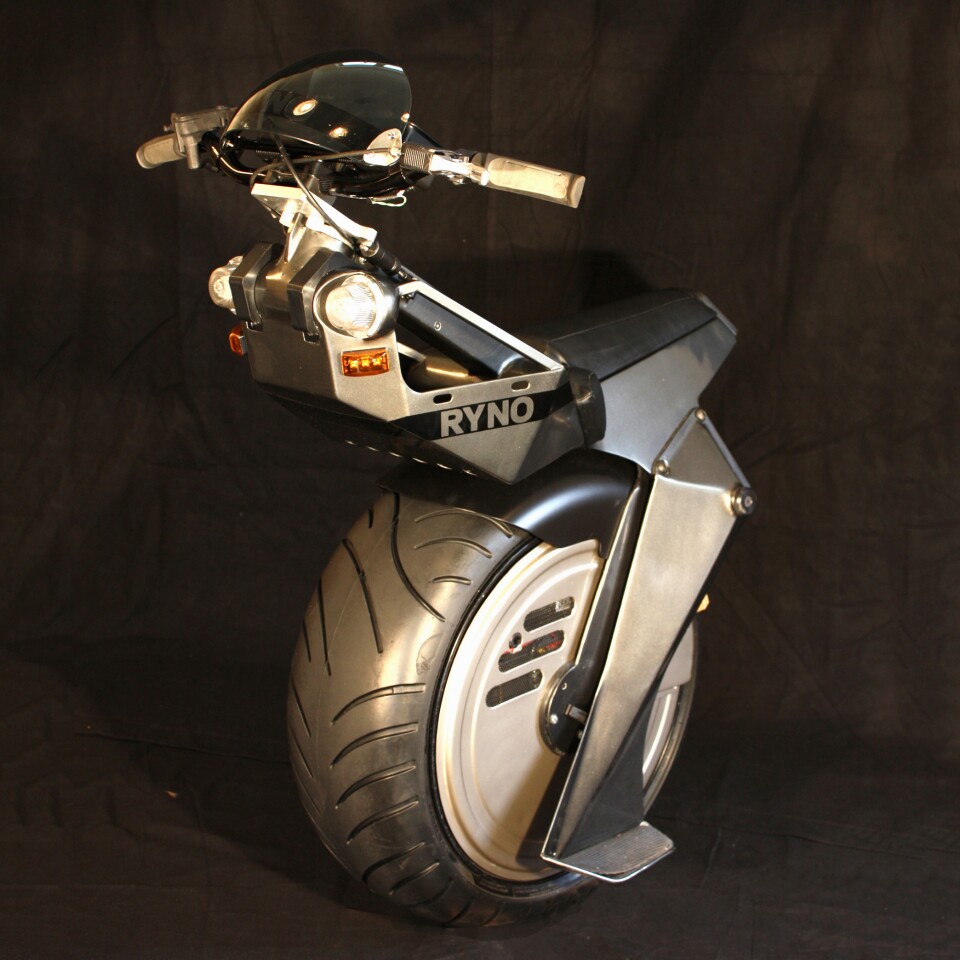 Chris Hoffmann on the second RYNO prototype: "I got on it and I just rode off, just like a bike. I was riding around the neighborhood inside 15 minutes. I was riding around doing figure eights. It just totally blew me away because it worked really well."