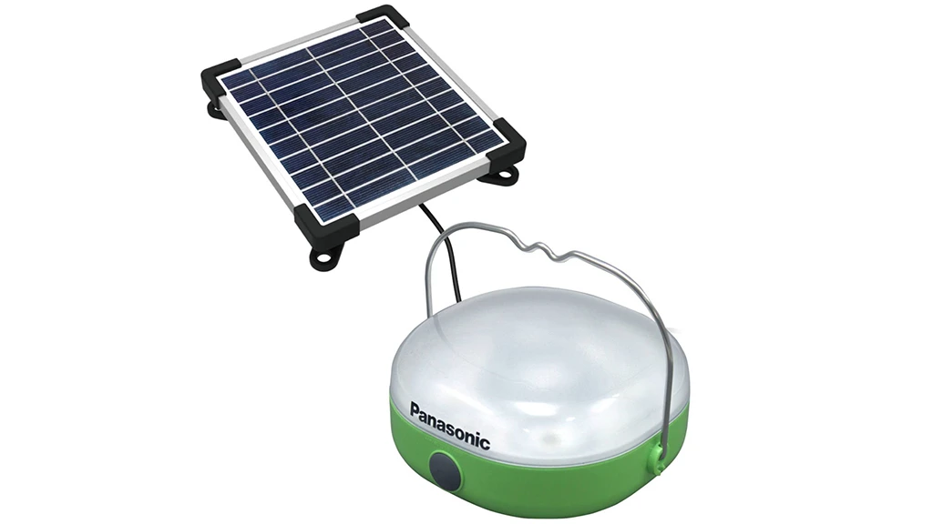 The Panasonic solar lantern can also charge small electronic devices
