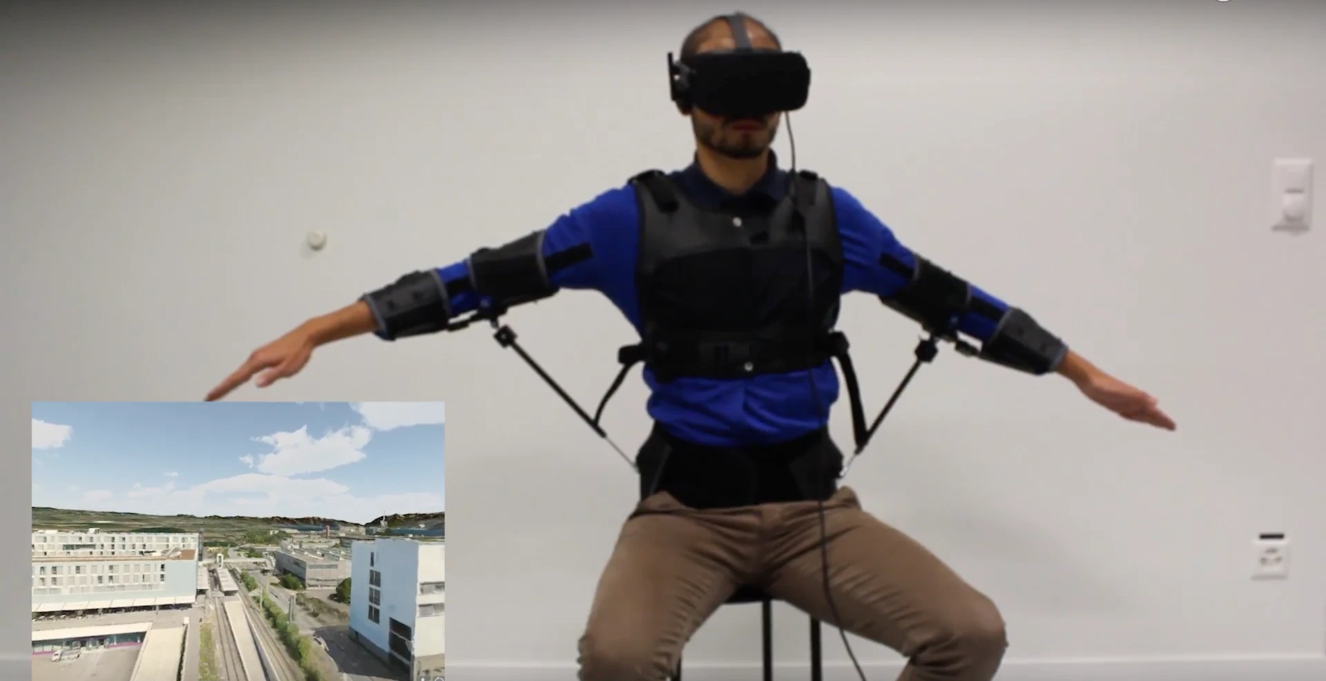 A new way to fly? The FlyJacket exoskeleton in action