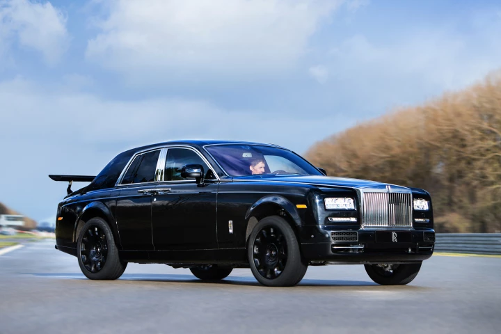 The Phantom Series II-based engineering mule is being used to develop Project Cullinan's AWD suspension