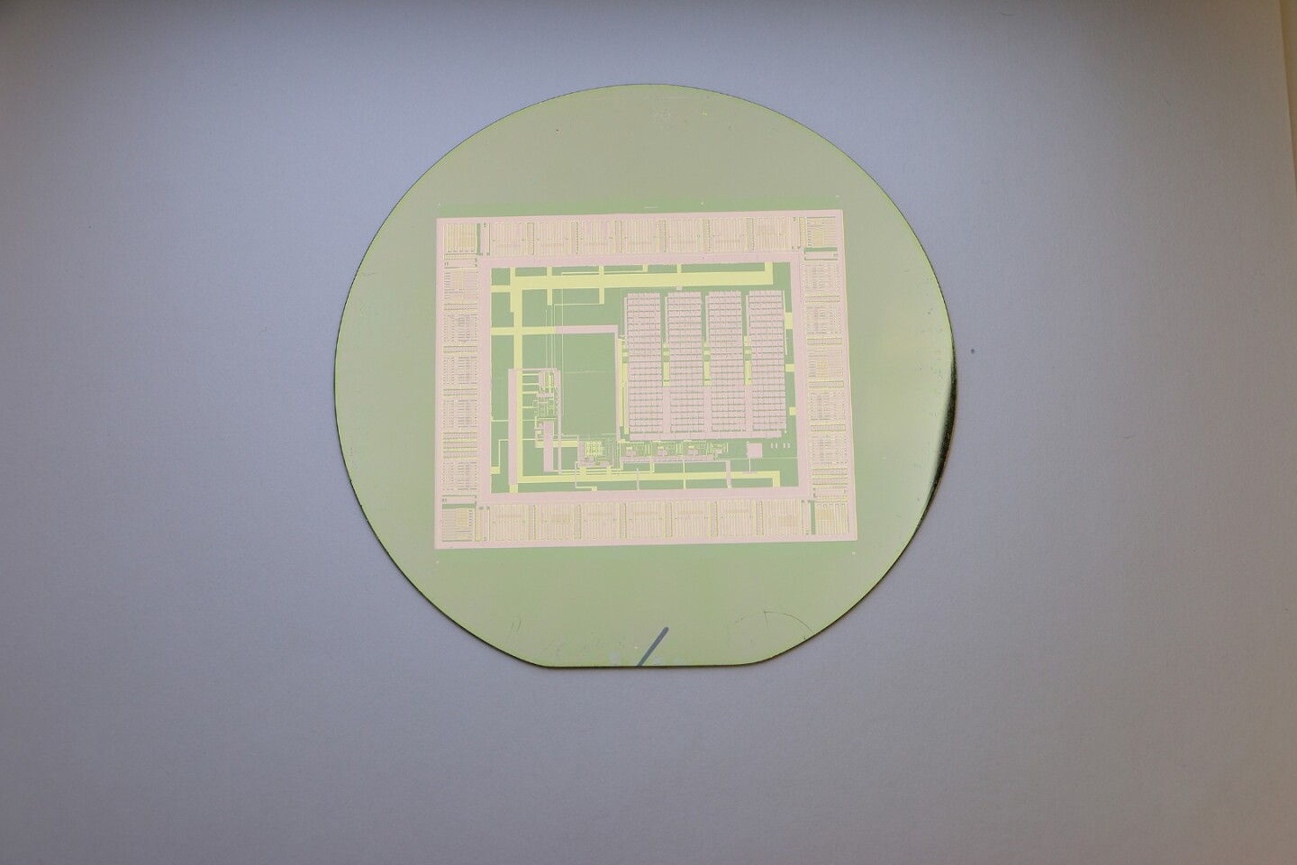 A thin-film electronic circuit can peel easily from its silicon wafer with water, making the wafer reusable for building a nearly infinite number of circuits
