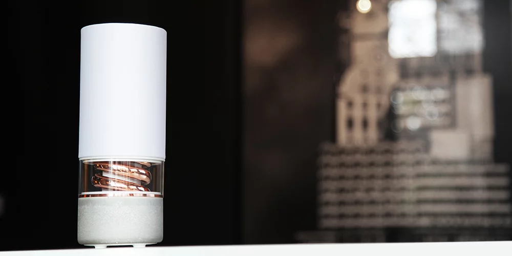 The Pavilion Bluetooth speaker has a built-in battery for portable audio convenience, and feature a 20 W Peerless driver for high quality acoustics