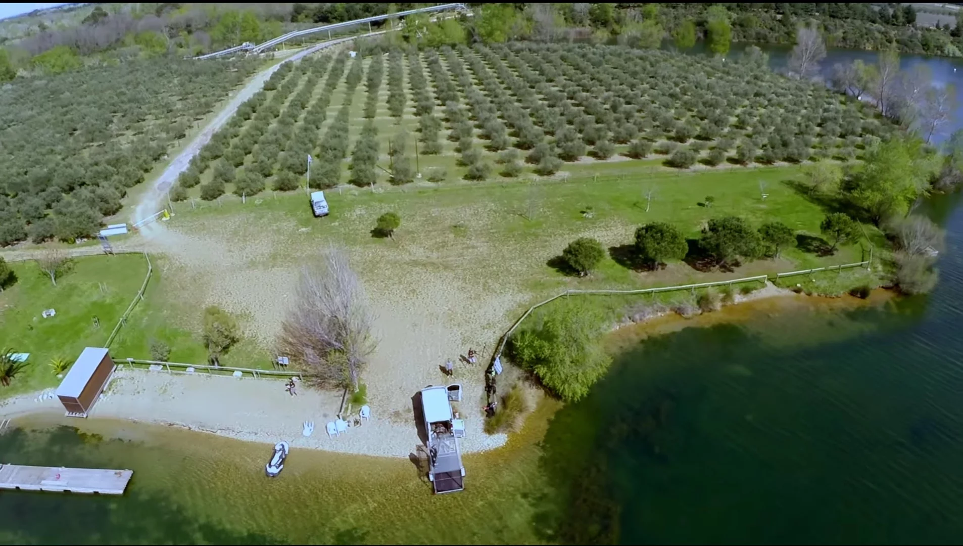 The view from up high: Franky Zapata was not shy during his "first" flight test.