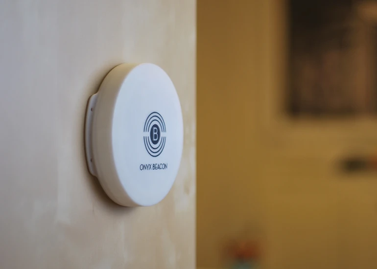 A more durable, longer-lasting iBeacon was developed for the scheme