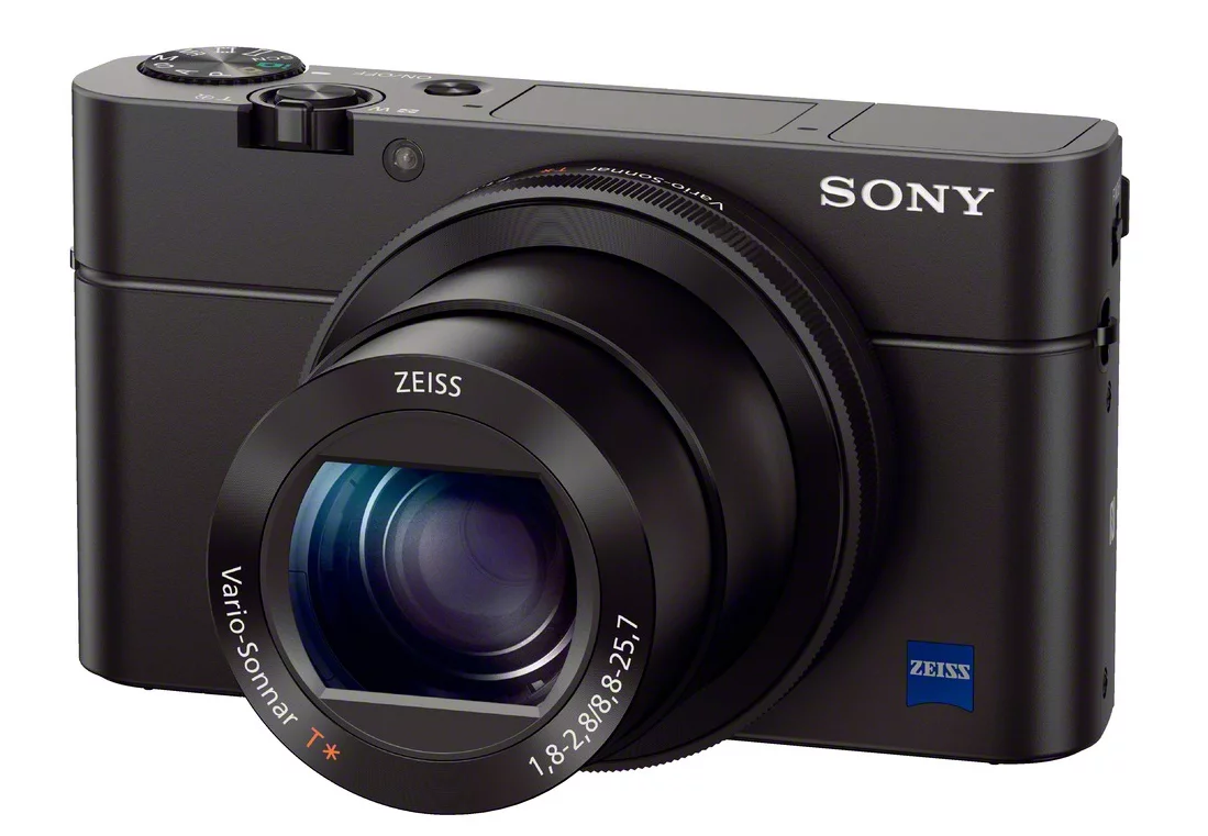 The zoom lens on the Sony Cyber-shot RX100 III is a Zeiss Vario-Sonnar T 24-70-mm equivalent F1.8-F2.8